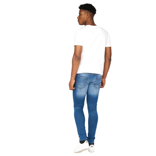 Crosshatch Mens Barbeck Slim Jeans - Stone Wash - 
