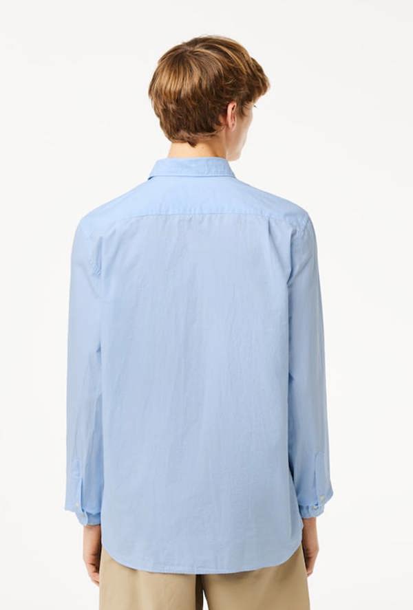 Lacoste Men's Regular Fit Gingham Poplin Shirt