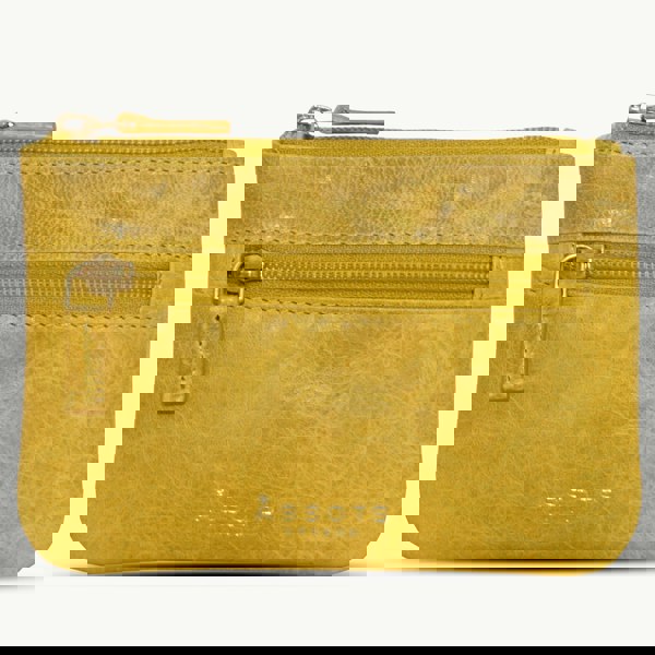 Assots London 'MARY' Yellow Soft Small Leather Coin Purse