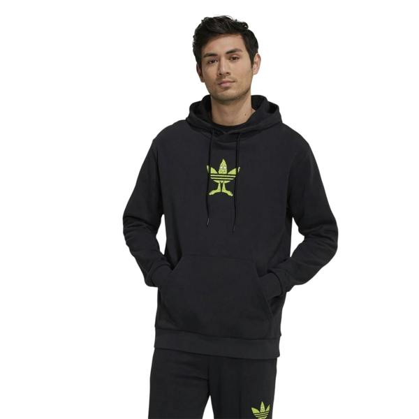 Adidas Unisex Adult Originals Graphic Print Long-Sleeved Hoodie - Black - 