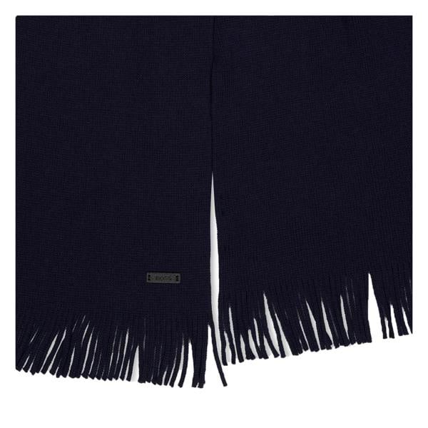 Boss Albas Knitted Midweight Scarf - Dark Blue - 
