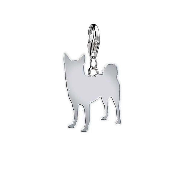 Mylee London Norwegian Buhunds Silhouette Silver Charm