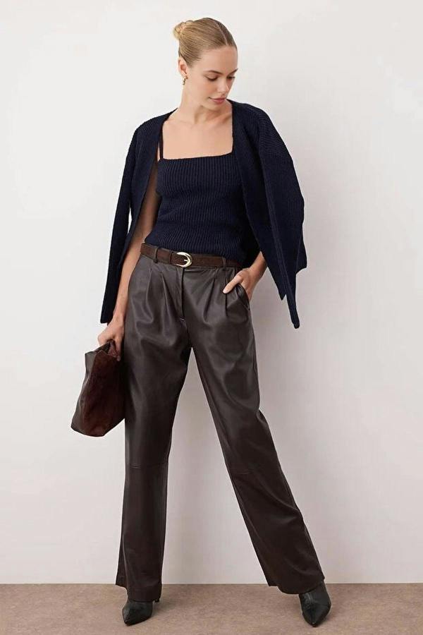 WOVCOR 2-Piece Knit Soft-Textured Blouse-Cardigan Set