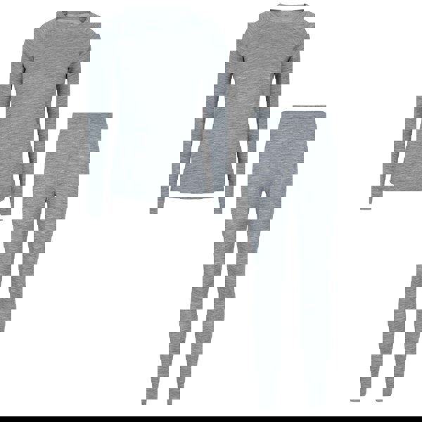 Mountain Warehouse Womens/Ladies Merino Wool Base Layer Set - Light Grey