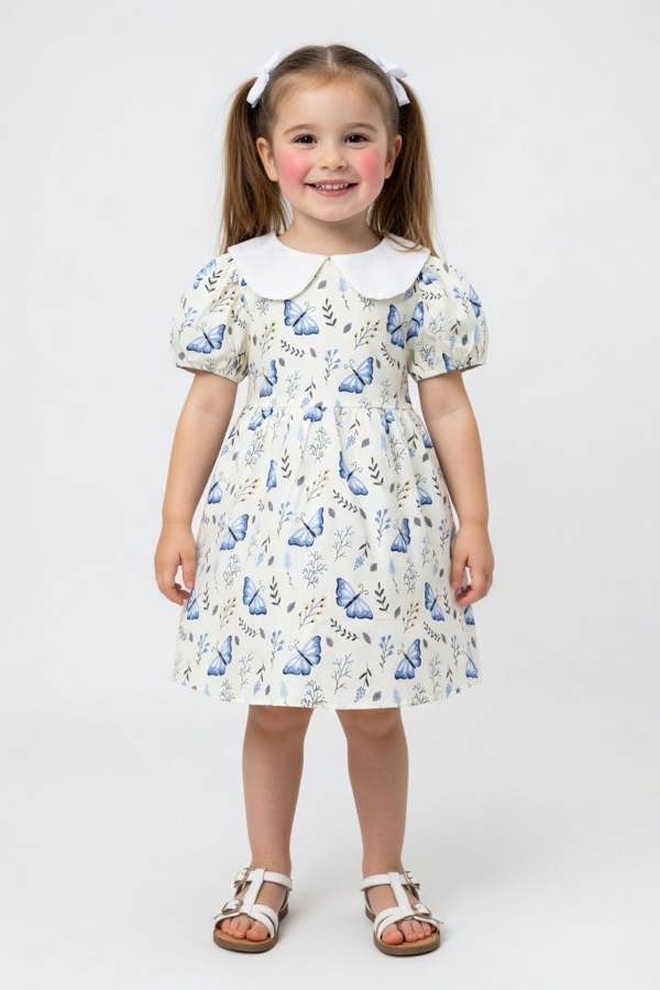 Butterfly and Floral Dress