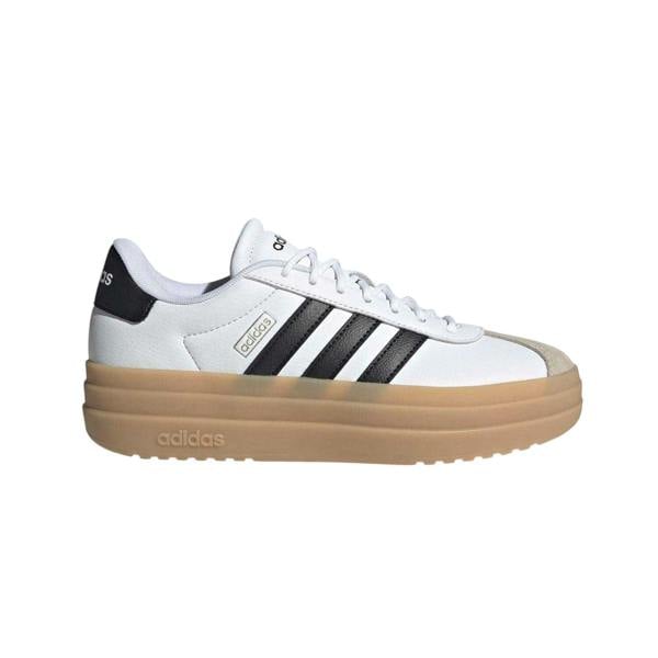 Adidas Womens/Ladies Court Bold Leather Trainers - White/Black/Gum - 