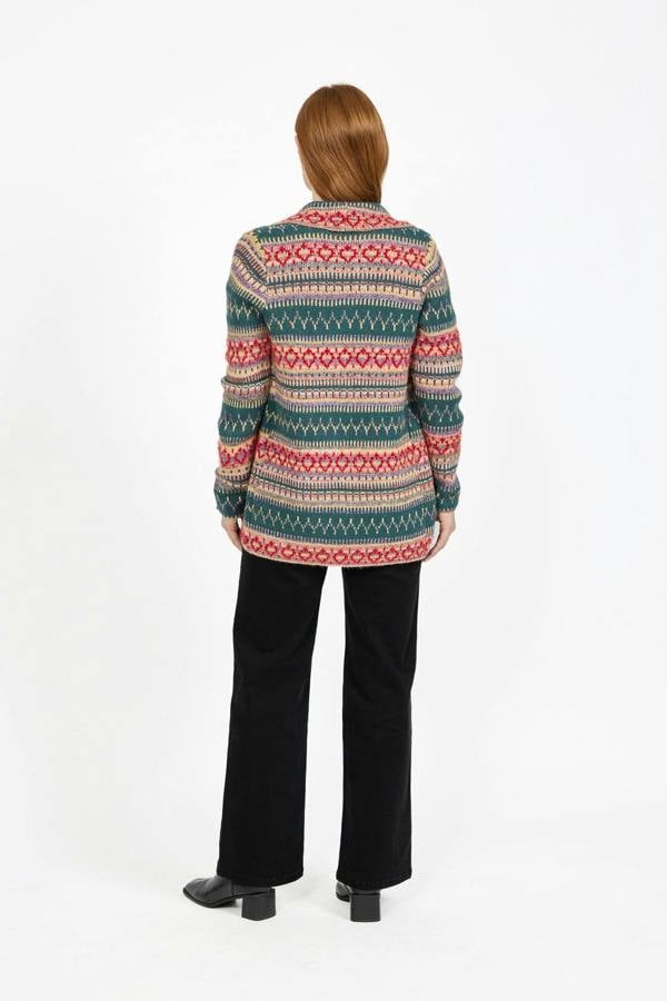 Mudflower Fair Isle Longline Knit Cardigan