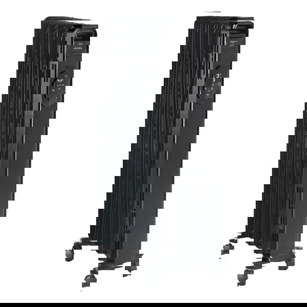 igenix Digital Oil Filled Radiator, 2kW/2000W, Overheat Protection, Black