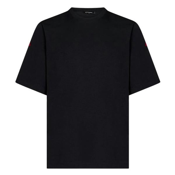DSquared2 Mens Horror Text Logo T-Shirt - Black - 