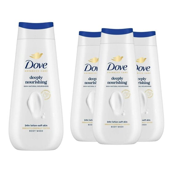 Dove Advanced Care Bodywash Deeply Nourishing 24H RenewingMicromoisture, 4x225ml