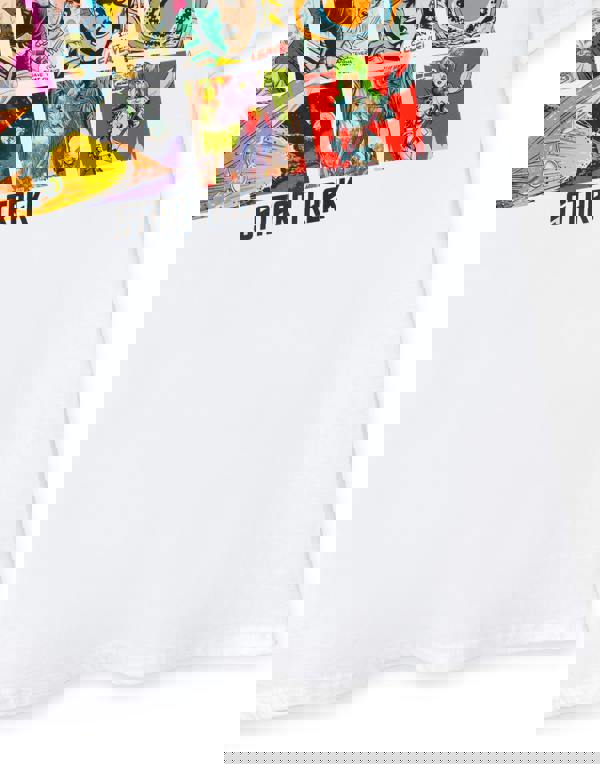 Star Trek Mens White Comic Book Short Sleeved T-Shirt