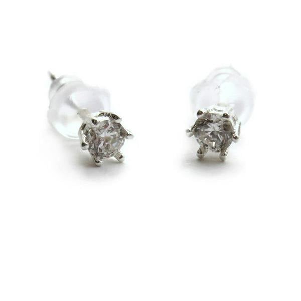 Aye Do Gifts Sterling Silver Diamante Stud Earrings