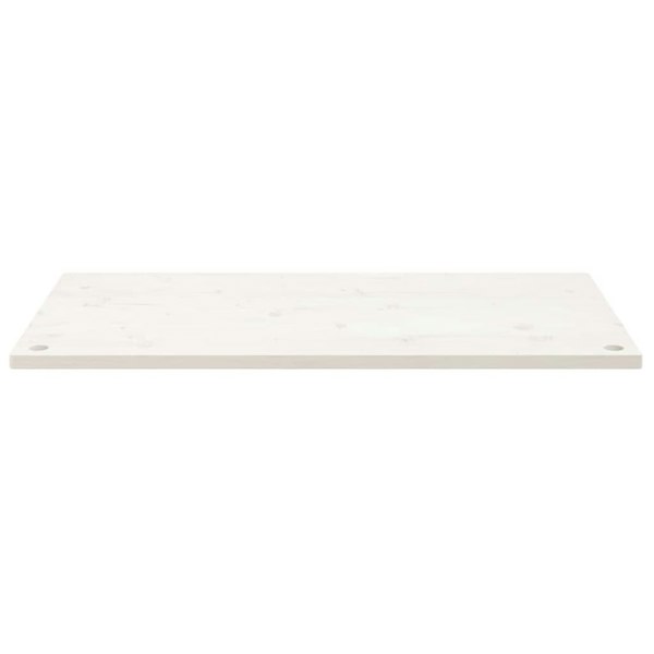 Berkfield Desk Top White 100x50x2.5 cm Solid Wood Pine
