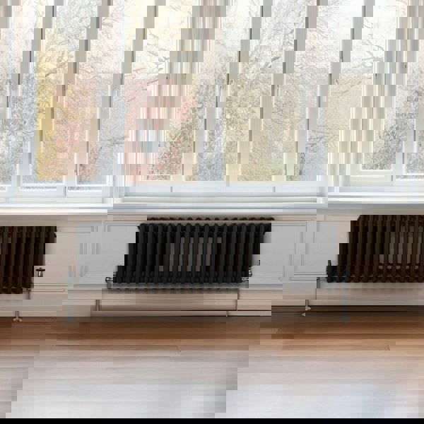 Monstershop Traditional 3 Column Radiator - 300 x 1192mm - Black