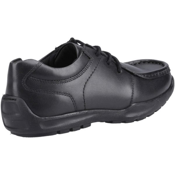Hush Puppies Mackenzie Wallabee Leather Boys's Black Lace-Up Shoes