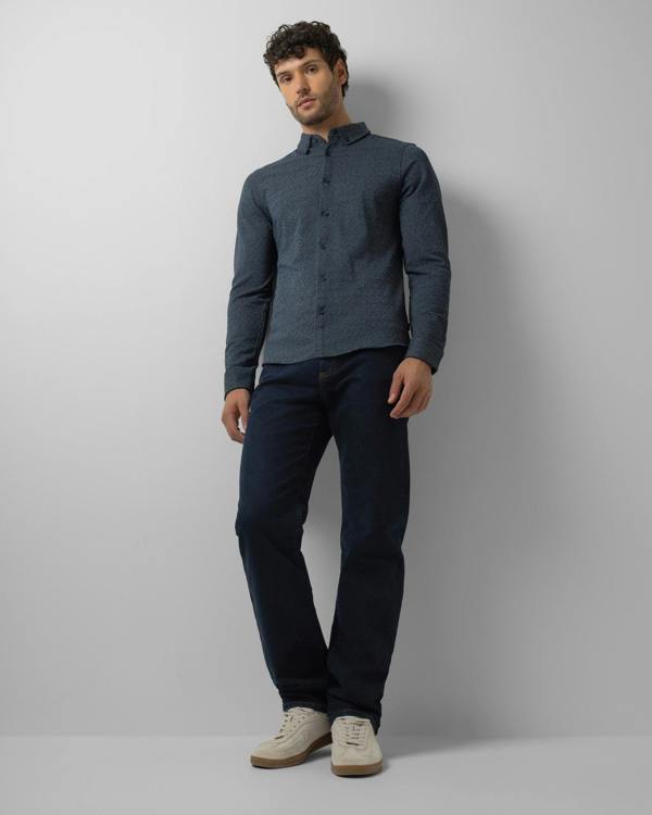 Steel & Jelly Audlem – Diamond Jacquard Jersey Shirt