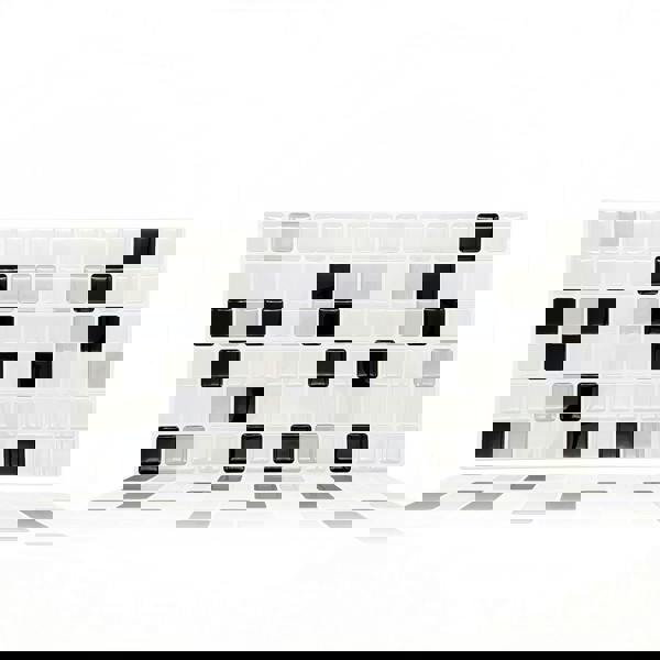 Classic Black and White Mosaic Glossy 3D Sticker Tile 30.5 x 15.4cm (12 x 6 in) - 12pcs in a pack