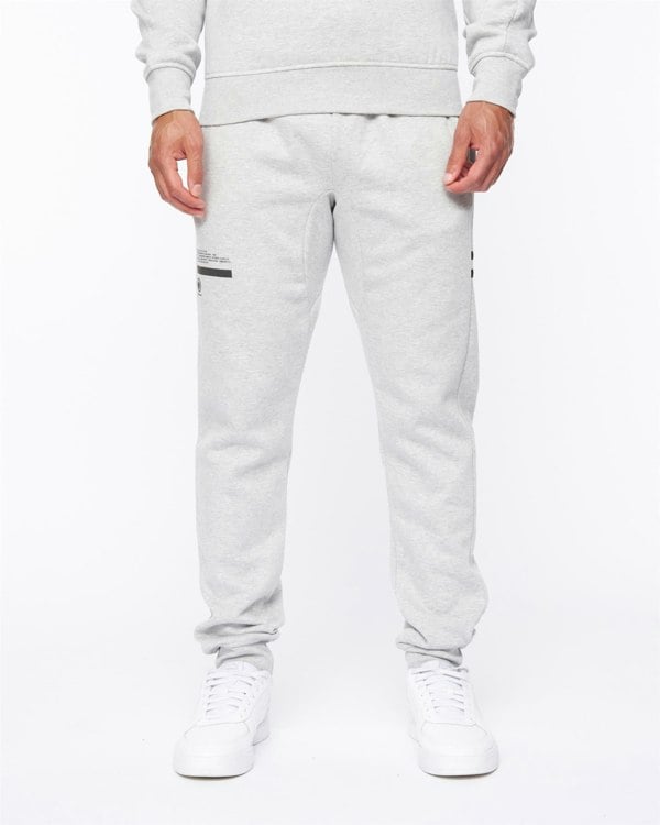 Duck and Cover Jennerkins Crew Sweat & Joggers Set Grey Marl