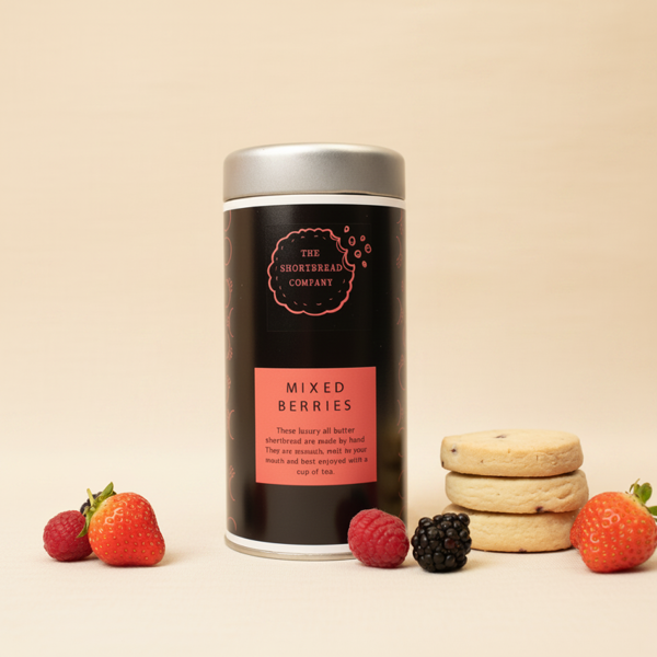 mixed berry shortbread