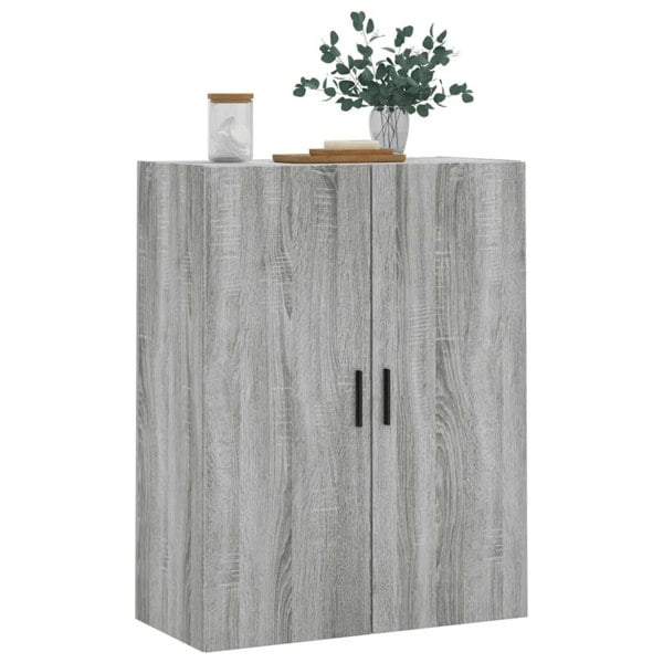 Berkfield Wall Mounted Cabinet Grey Sonoma 69.5x34x90 cm