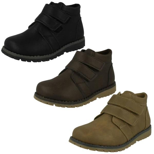 JC Dees Boys JCDees Round Toe Double Strap Ankle Boots