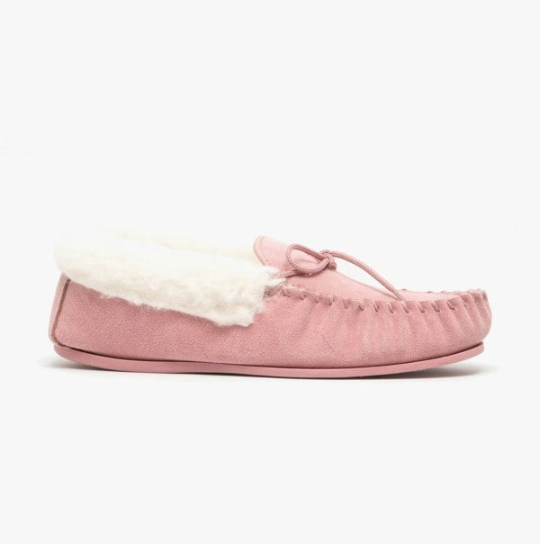Mokkers EMILY Womens Moccasin Slippers Pink