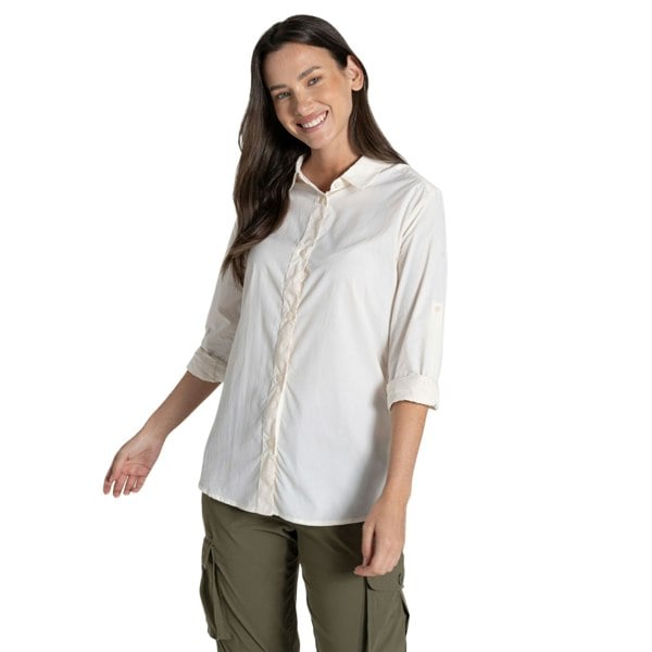 Craghoppers Women's Freeda Nosilife Long-Sleeved Shirt - Sea Salt