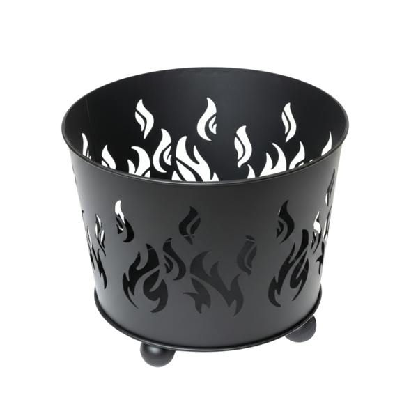 Samuel Alexander 32cm Black Steel Fuego Outdoor Garden Firebasket