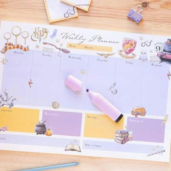 Harry Potter A3 Weekly Planner Notepad Multi
