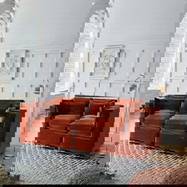 Rit Concept Cantu Loveseat Sofa, Two Seater Sofa, Velvet