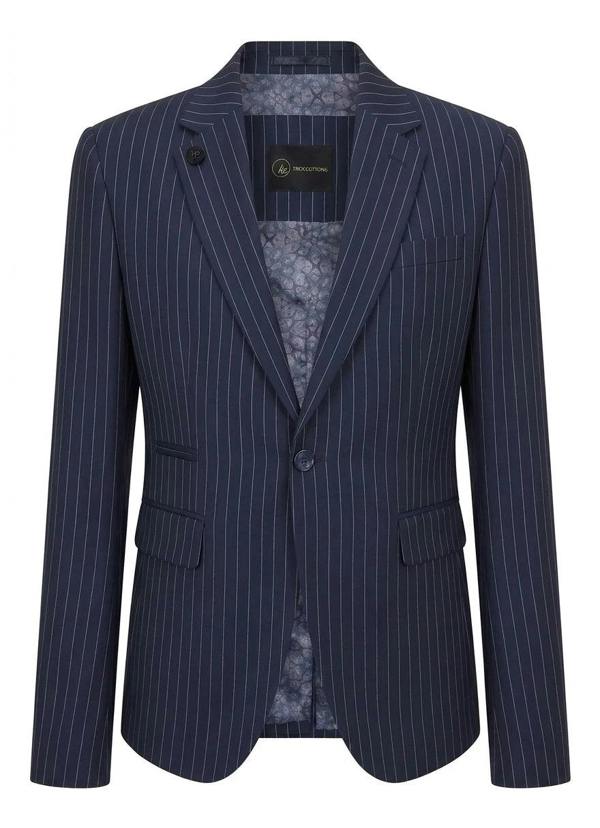 TPW-37 - Women's 3 Piece Navy Blue Pinstripe Suit - TruClothing.com - 3