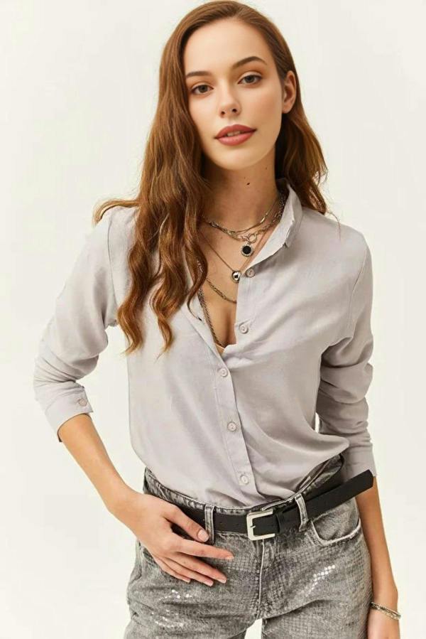 Hoxton Gal Woven Viscose Regular Fit Shirt
