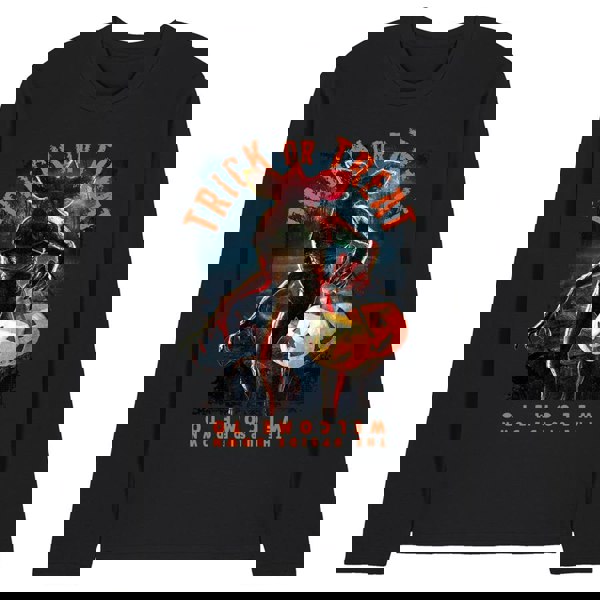 Stranger Things Unisex Adult Trick Or Treat Demogorgon Long-Sleeved T-Shirt - Black