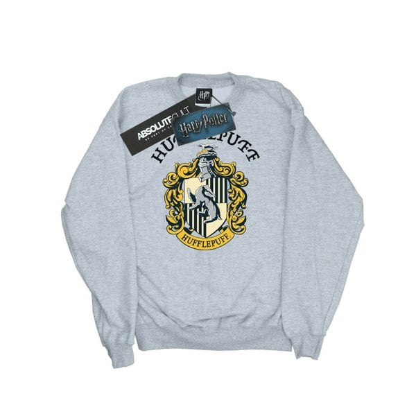 Harry Potter Girls Hufflepuff Cotton Sweatshirt - Sports Grey