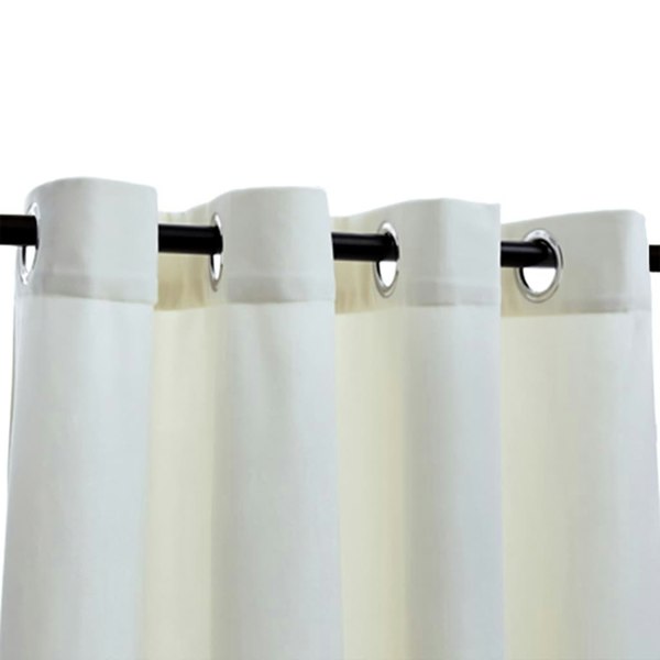 Berkfield Blackout Curtains with Rings 2 pcs Velvet Cream 140x225 cm