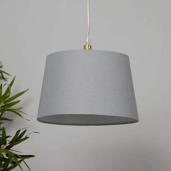 TC TAPERED SHADE 30CM LIGHT GREY