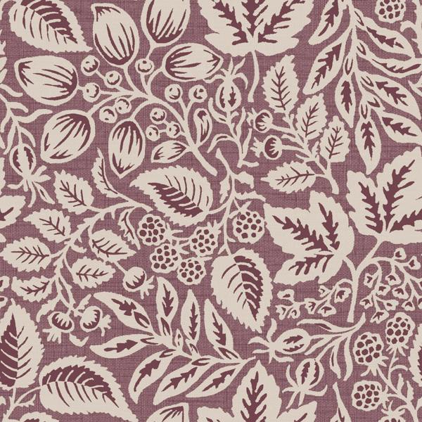 Superfresco Easy Rustling Leaves Plum Wallpaper