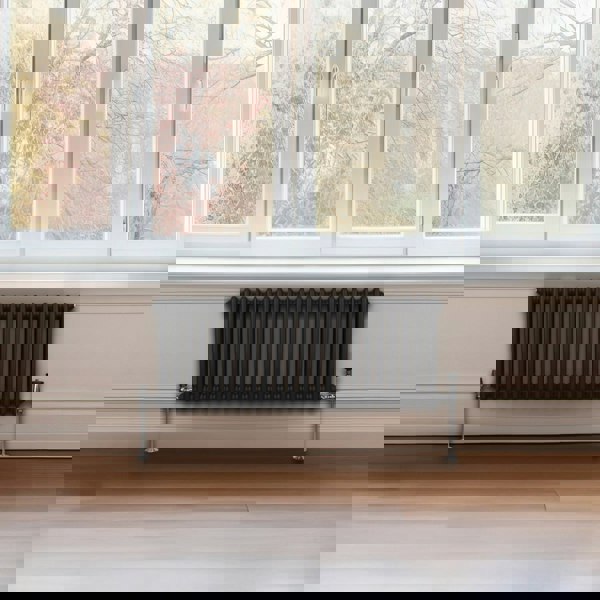 Monstershop Traditional 2 Column Radiator - 300 x 1012mm - Black