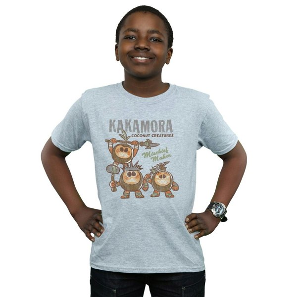 Disney Boys Moana Kakamora Mischief Maker T-Shirt - Sports Grey