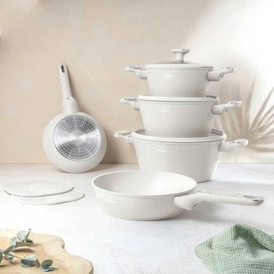 Berlinger Haus Sahara Marble BH8400 – 10 Piece Cookware Set