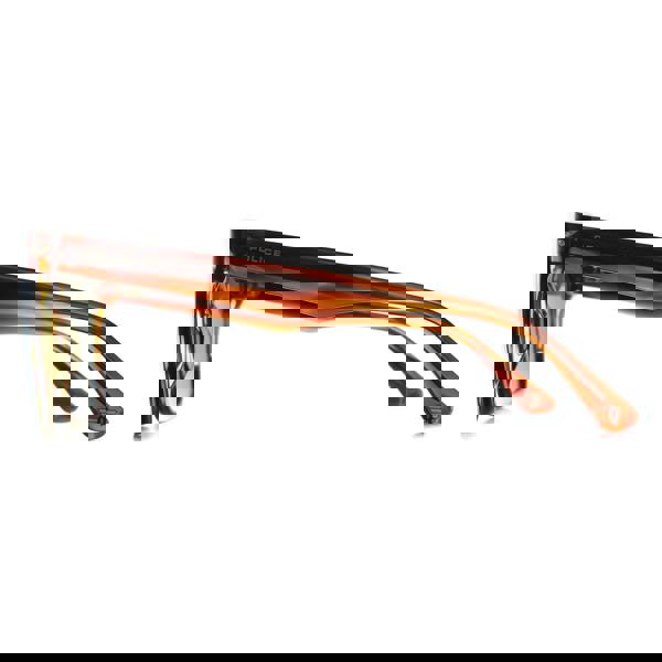 Police Sunglasses SPLN35 Champ 9 09N3 Shiny Striped Brown Green