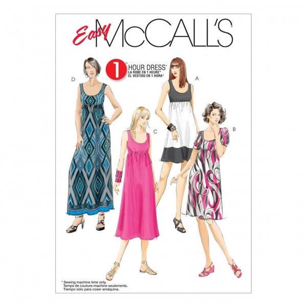 McCalls 5893 Paper Sewing Pattern – Women's Dress, Easy
