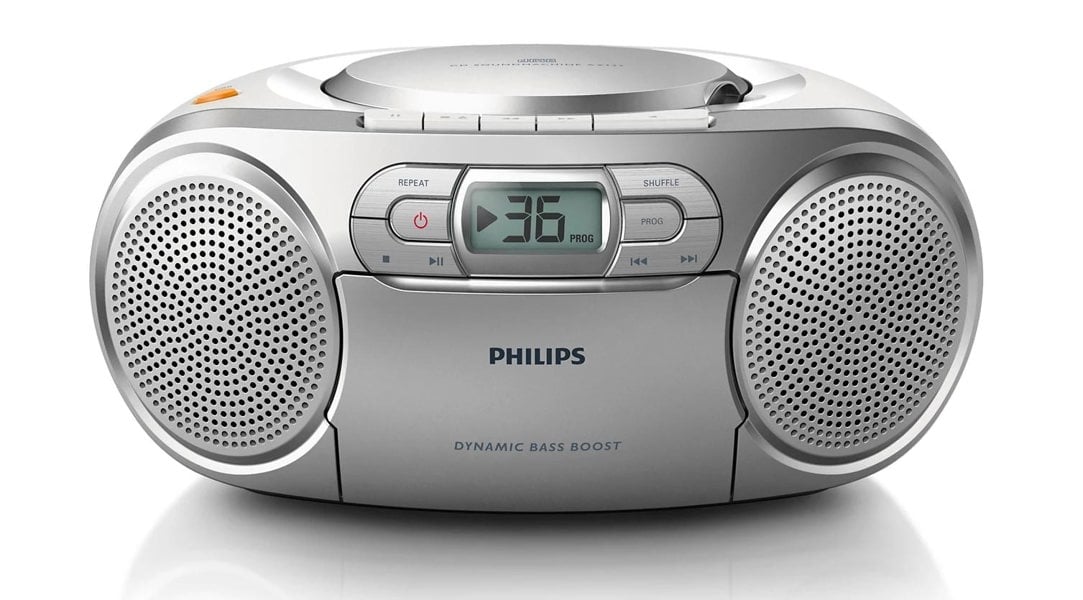 Philips AZ127 Portable Stereo CD Radio FM Cassette player - Free Gift RRP £10!