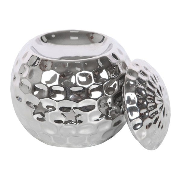 Serano Silver Disco Ball Oil Burner