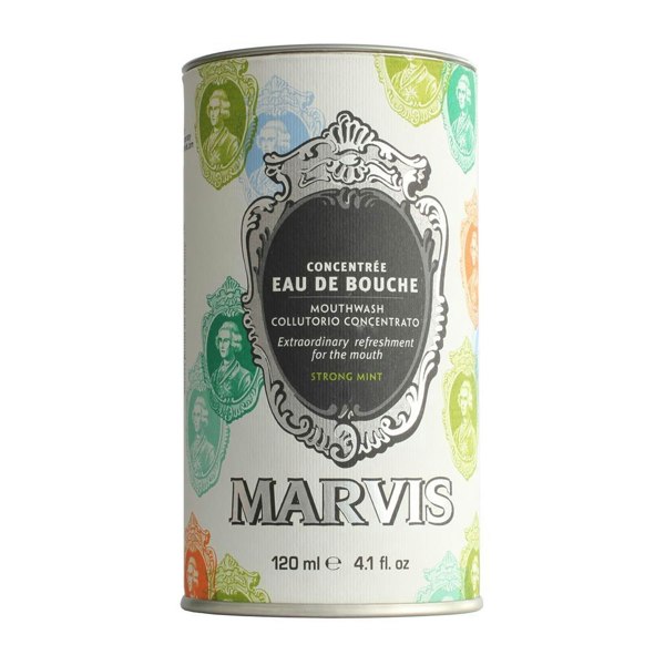 Marvis Mouthwash, Classic Mint Toothpaste & Black Tooth brush