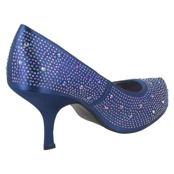 Anne Michelle Ladies Anne Michelle Satin Beaded Court Shoes