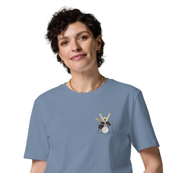 ANCHOR & CREW The Drum Monkey Organic Cotton Embroidered T-Shirt