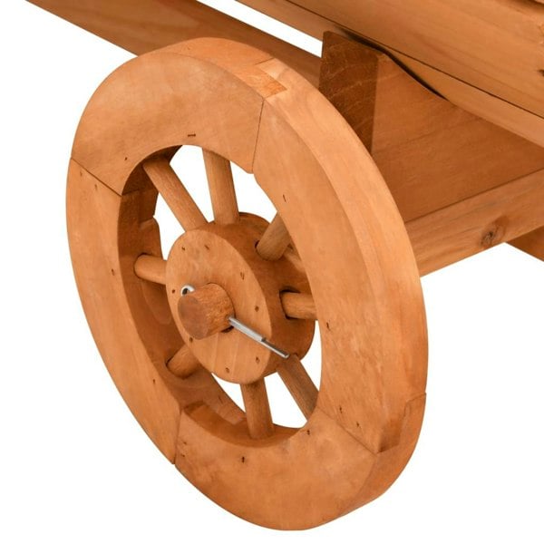Berkfield Decorative Wagon 70x43x54 cm Solid Wood Fir