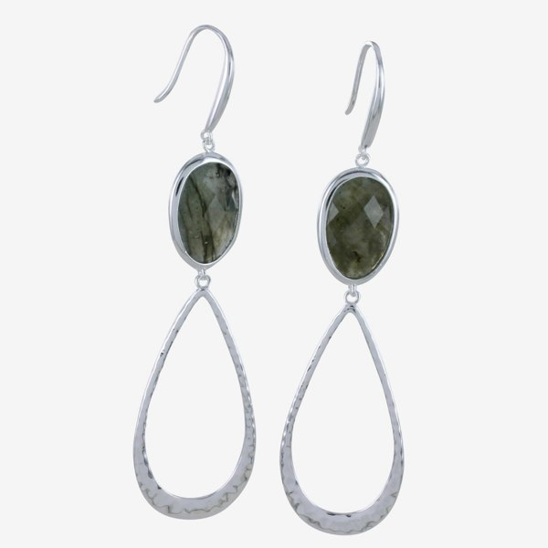 Sterling Silver Candy Stone Drop Earring - Reeves & Reeves