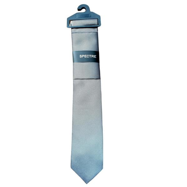Spectre Plain Tie Set - Silver